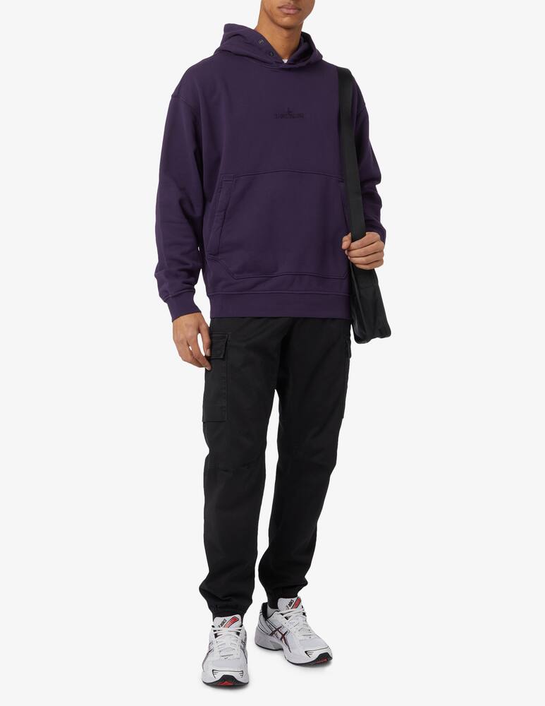 Stone Island Felpa con cappuccio con logo - immagine 2 Stone Island Felpa con cappuccio con logo - immagine 2