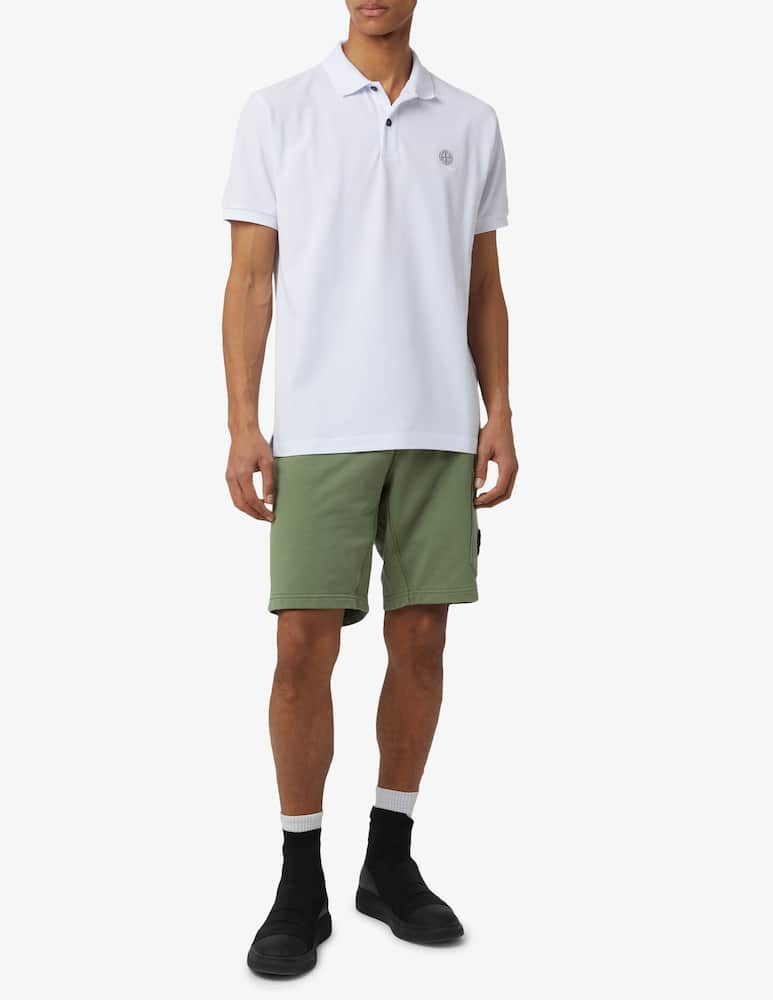rinascente Stone Island Short sleeve patch polo 
