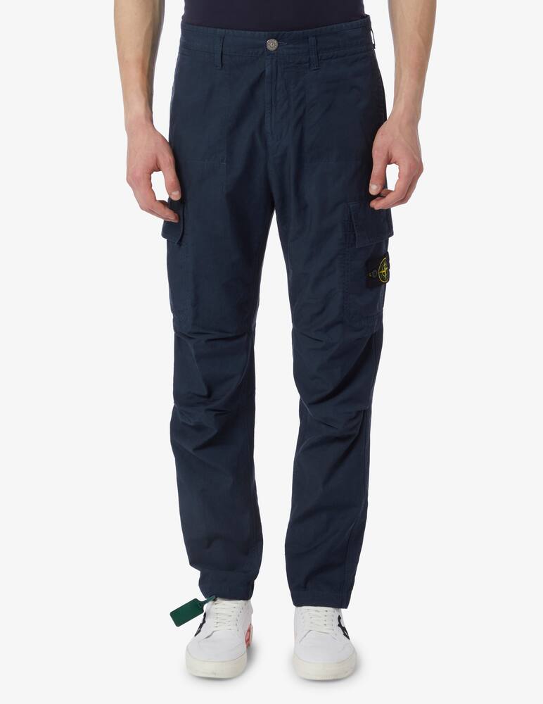 Stone Island Pantaloni cargo in cupro - immagine 1 Stone Island Pantaloni cargo in cupro - immagine 1