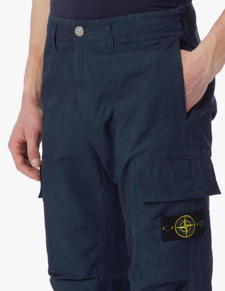 Stone Island Pantaloni cargo in cupro - immagine 4 Stone Island Pantaloni cargo in cupro - immagine 4