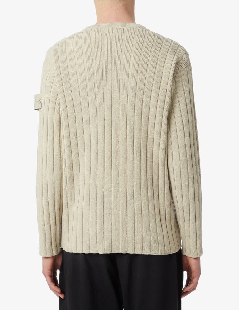 rinascente Stone Island Ghost small rib crewneck jumper 