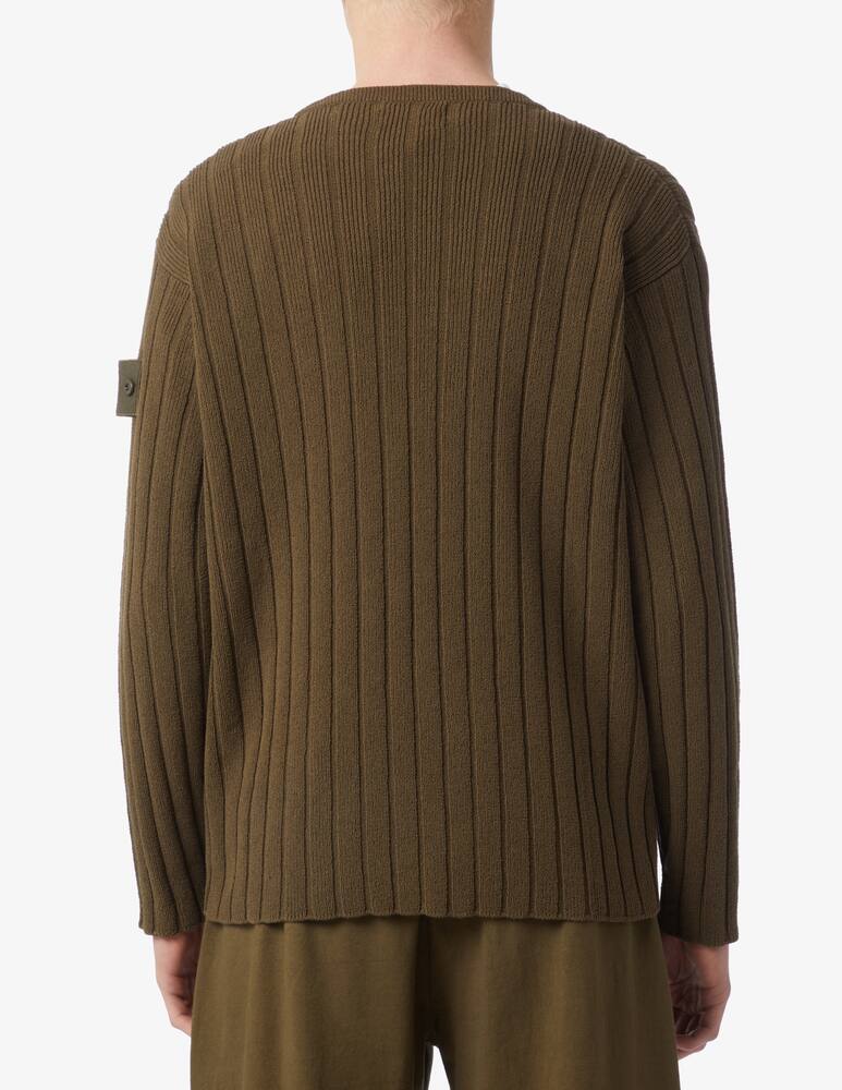 rinascente Stone Island Maglia girocollo ghost a costine 