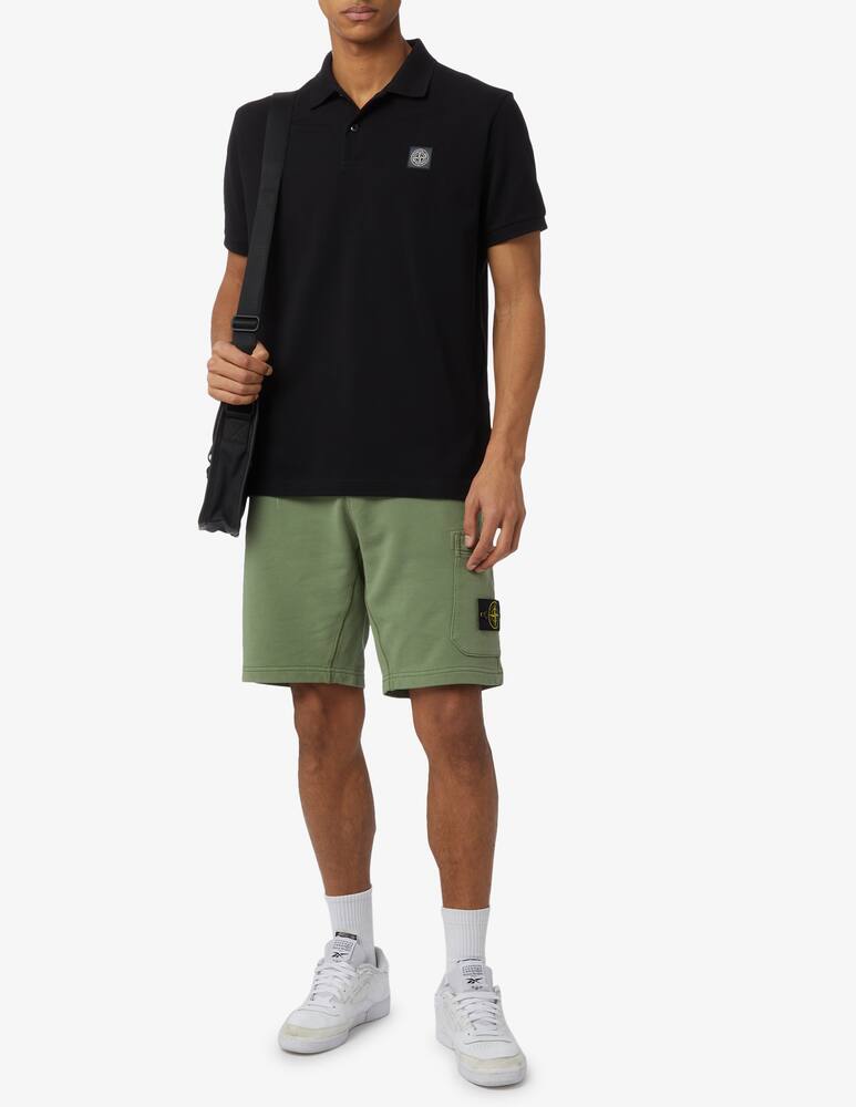 rinascente Stone Island Polo maniche corte con patch 
