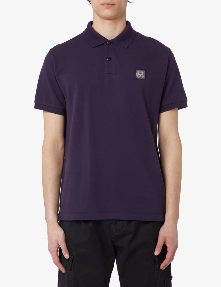 rinascente Stone Island Polo maniche corte con patch 
