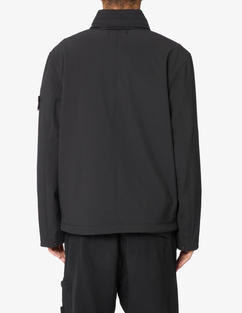 rinascente Stone Island Pull-out hood micropile softshell jacket