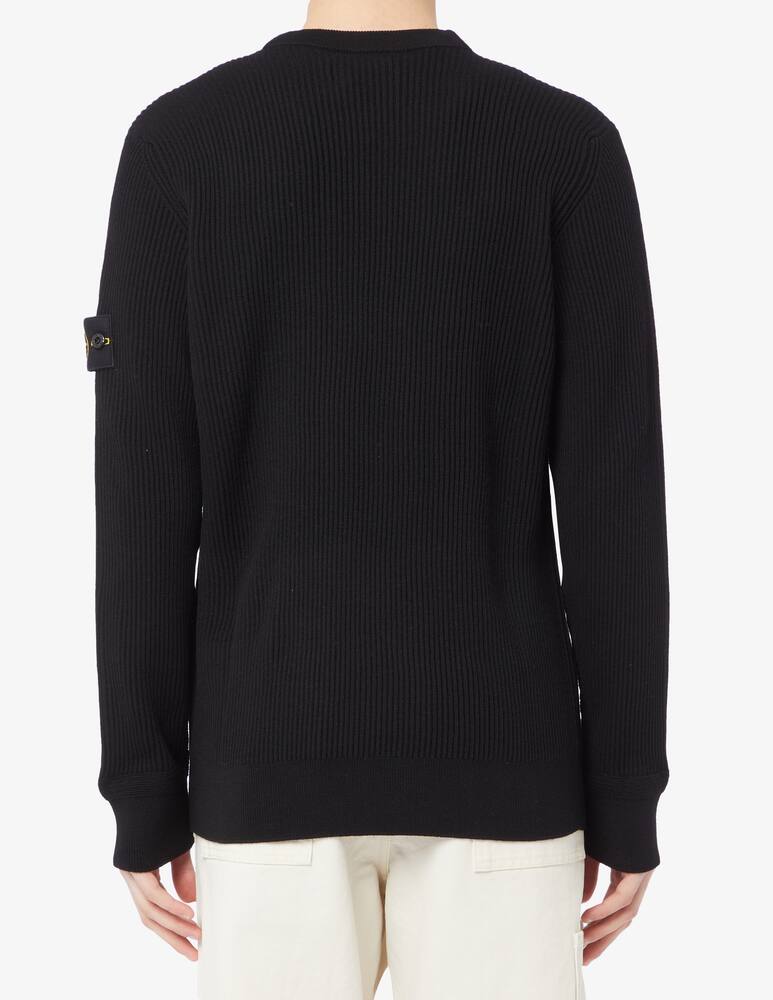 rinascente Stone Island English ribbed crewneck jumper
