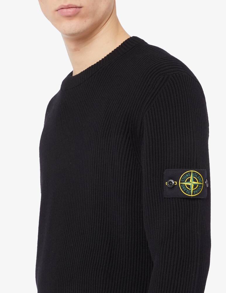 rinascente Stone Island English ribbed crewneck jumper