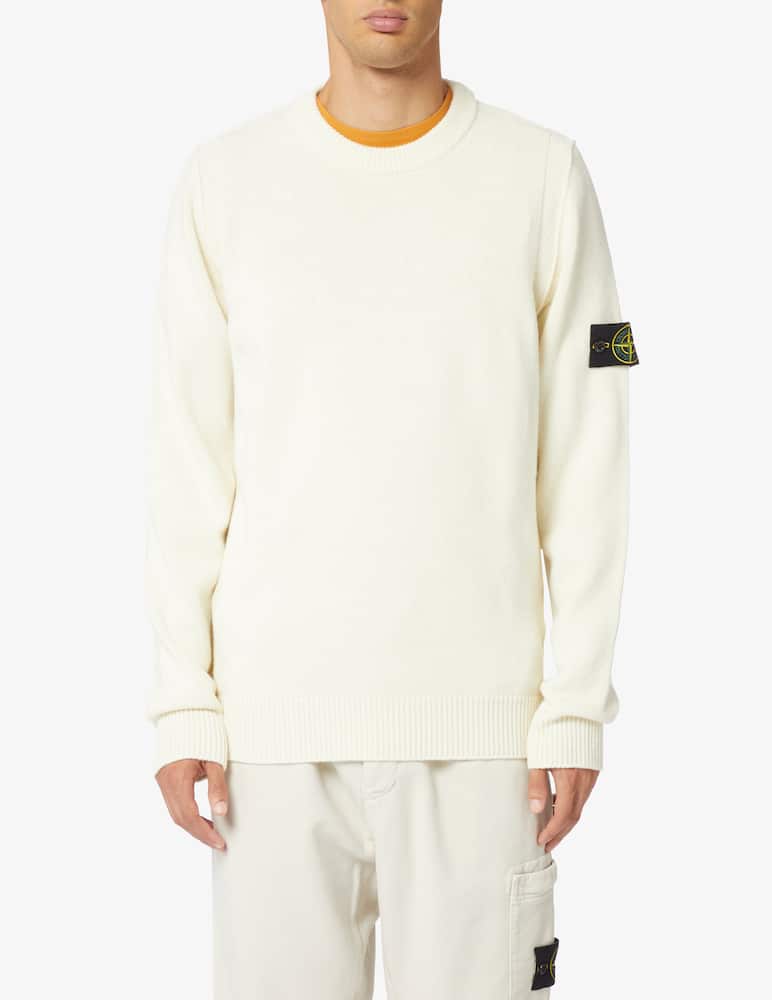 Stone Island Lambswool crewneck jumper - picture 1 Stone Island Lambswool crewneck jumper - picture 1