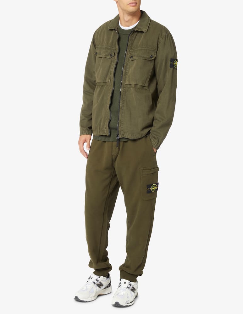 Stone Island Sovracamicia cotone smerigliato - immagine 2 Stone Island Sovracamicia cotone smerigliato - immagine 2