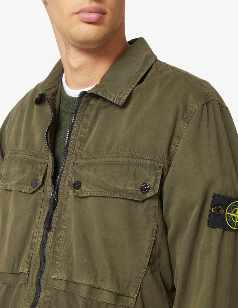 Stone Island Sovracamicia cotone smerigliato - immagine 4 Stone Island Sovracamicia cotone smerigliato - immagine 4