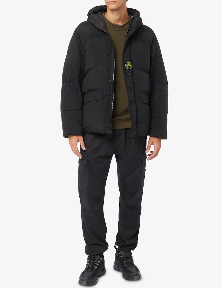 rinascente Stone Island Giacca imbottita con cappuccio metal reversibile