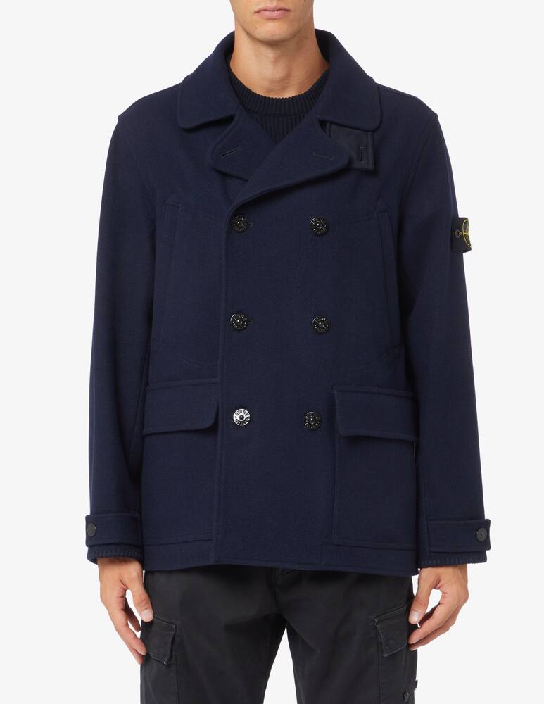 Stone Island Cappotto peacot panno - immagine 1 Stone Island Cappotto peacot panno - immagine 1