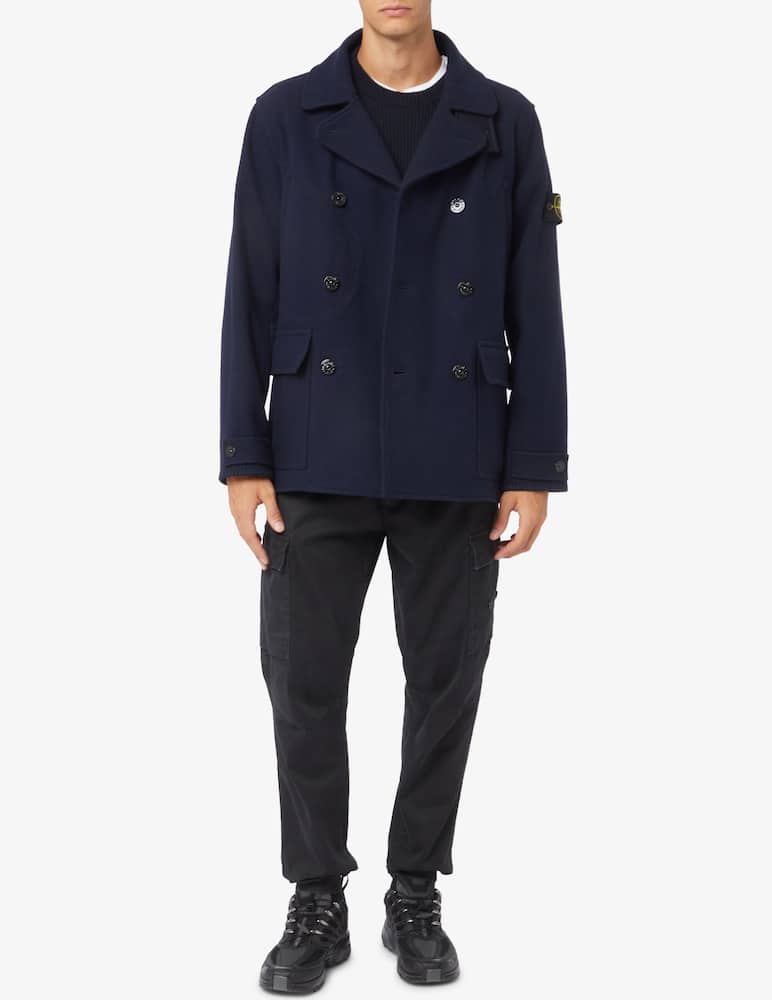 Stone Island Cappotto peacot panno - immagine 2 Stone Island Cappotto peacot panno - immagine 2