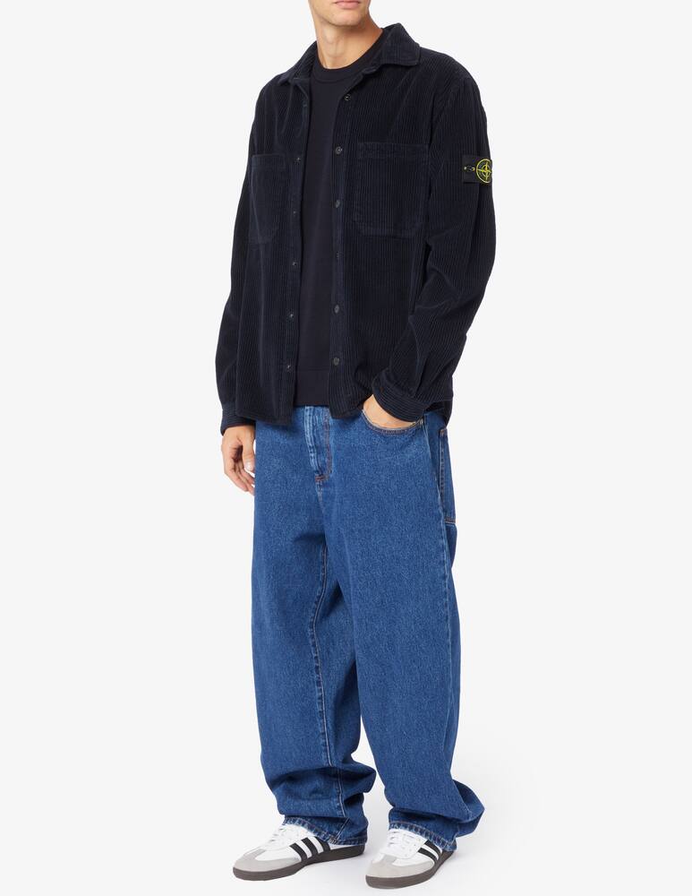 rinascente Stone Island Ribbed velvet shirt