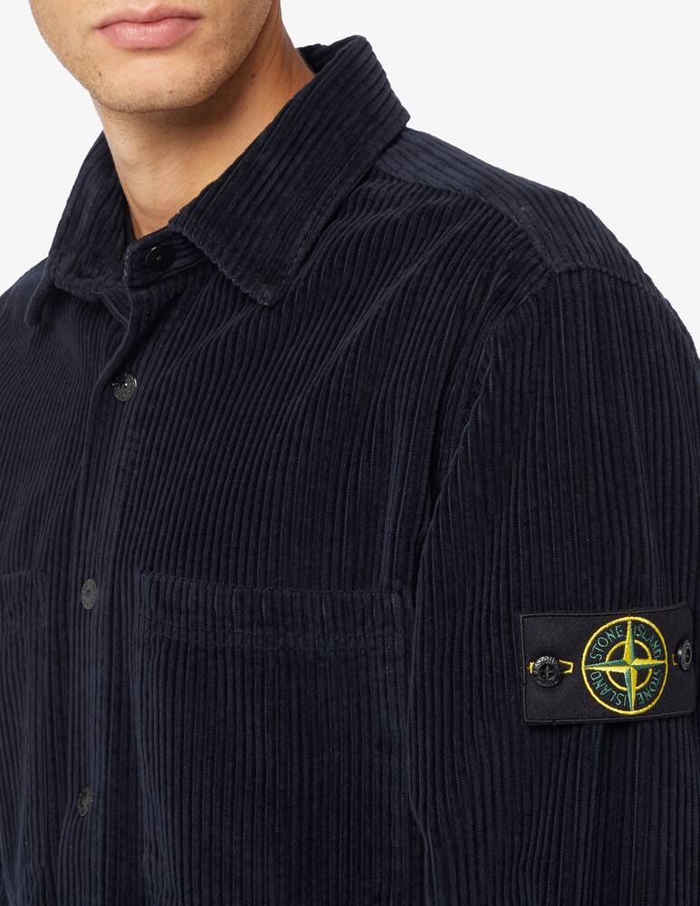 rinascente Stone Island Ribbed velvet shirt