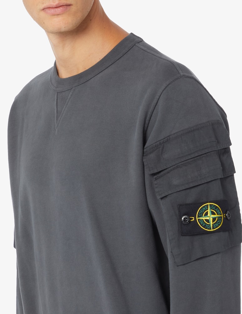 rinascente Stone Island Felpa girocollo con tasche
