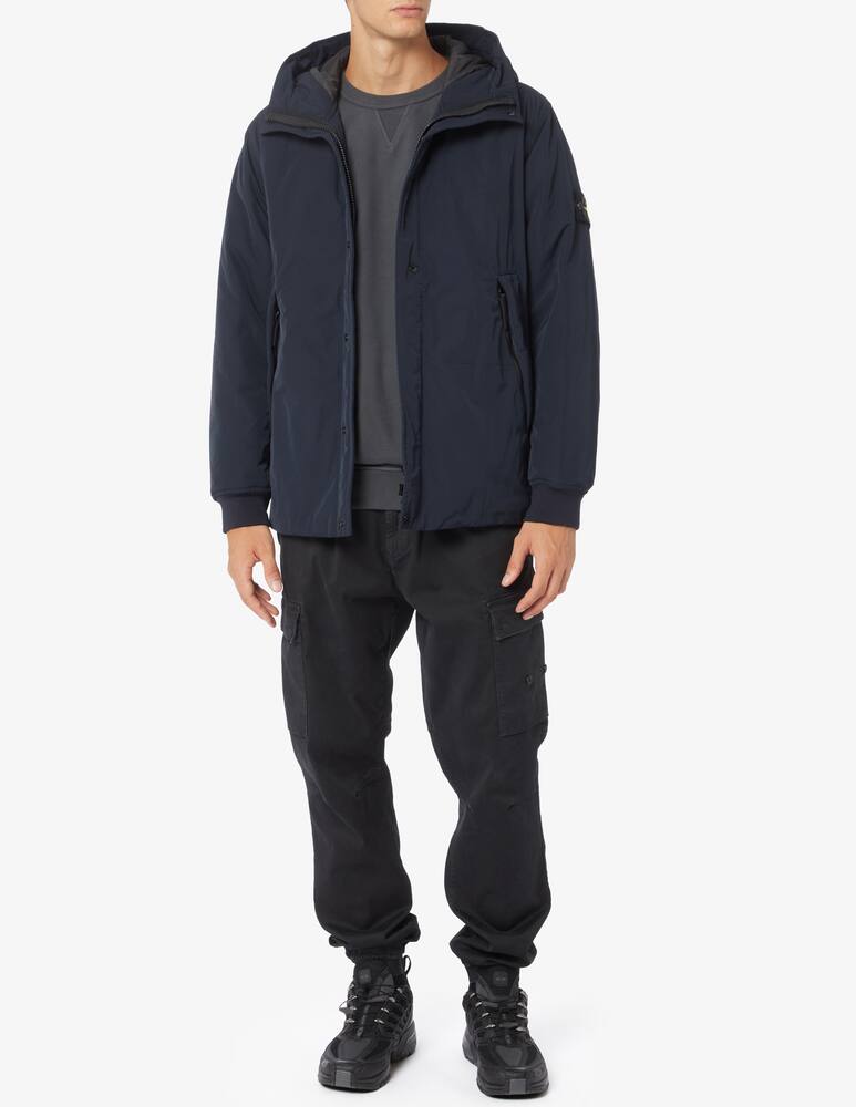 rinascente Stone Island Hooded micro twill jacket