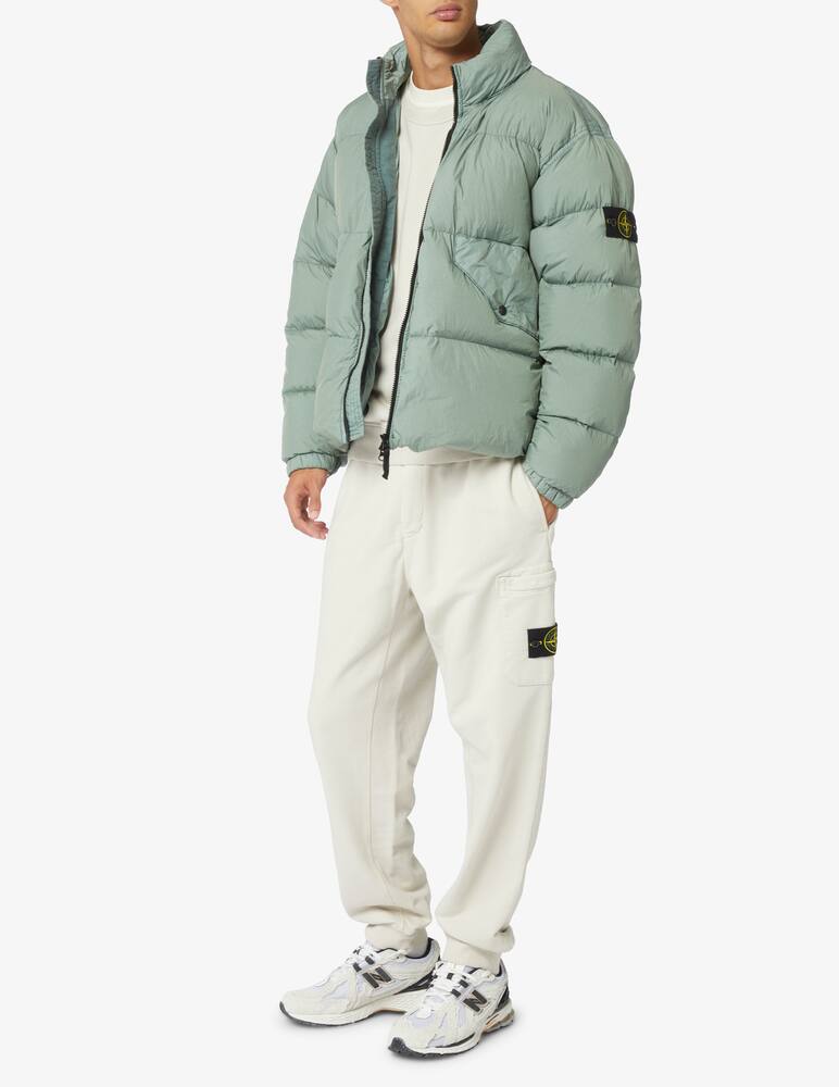 rinascente Stone Island Cropped crinkle downjacket