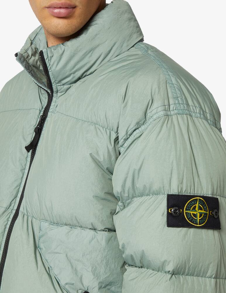 rinascente Stone Island Cropped crinkle downjacket
