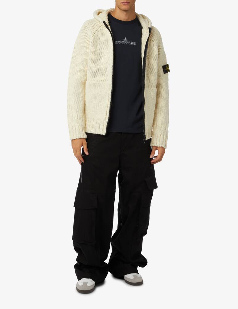 rinascente Stone Island Maglia con cappuccio effetto handmade