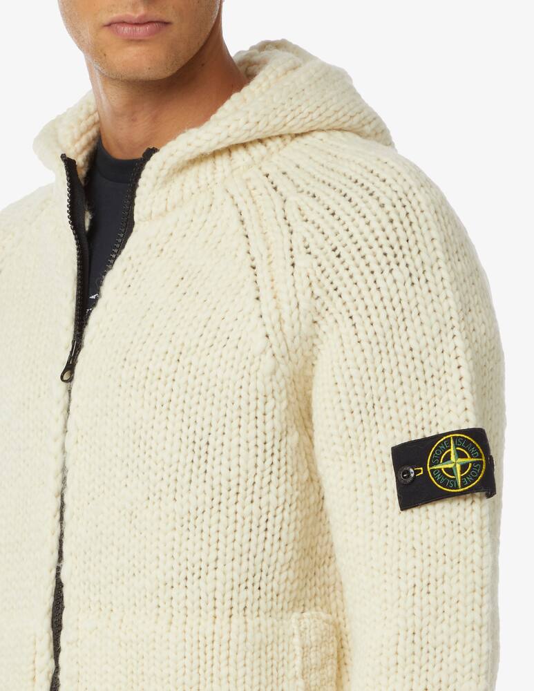 rinascente Stone Island Maglia con cappuccio effetto handmade