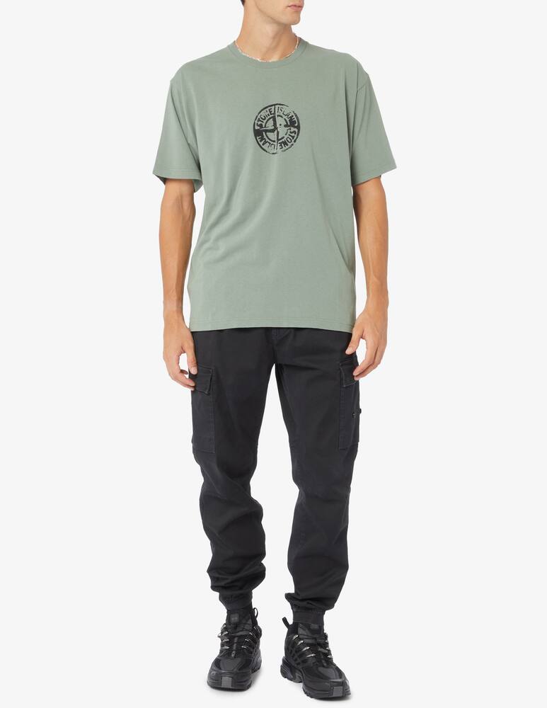 rinascente Stone Island Central logo t-shirt
