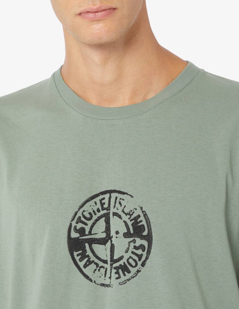 rinascente Stone Island Central logo t-shirt