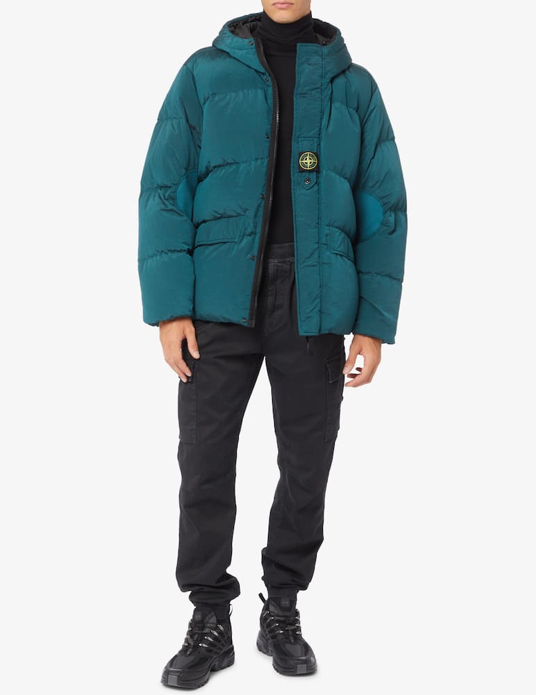 rinascente Stone Island Giacca imbottita con cappuccio metal reversibile