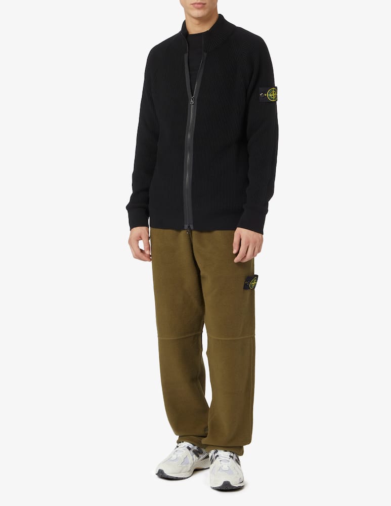 rinascente Stone Island English ribbed zipped cardigan