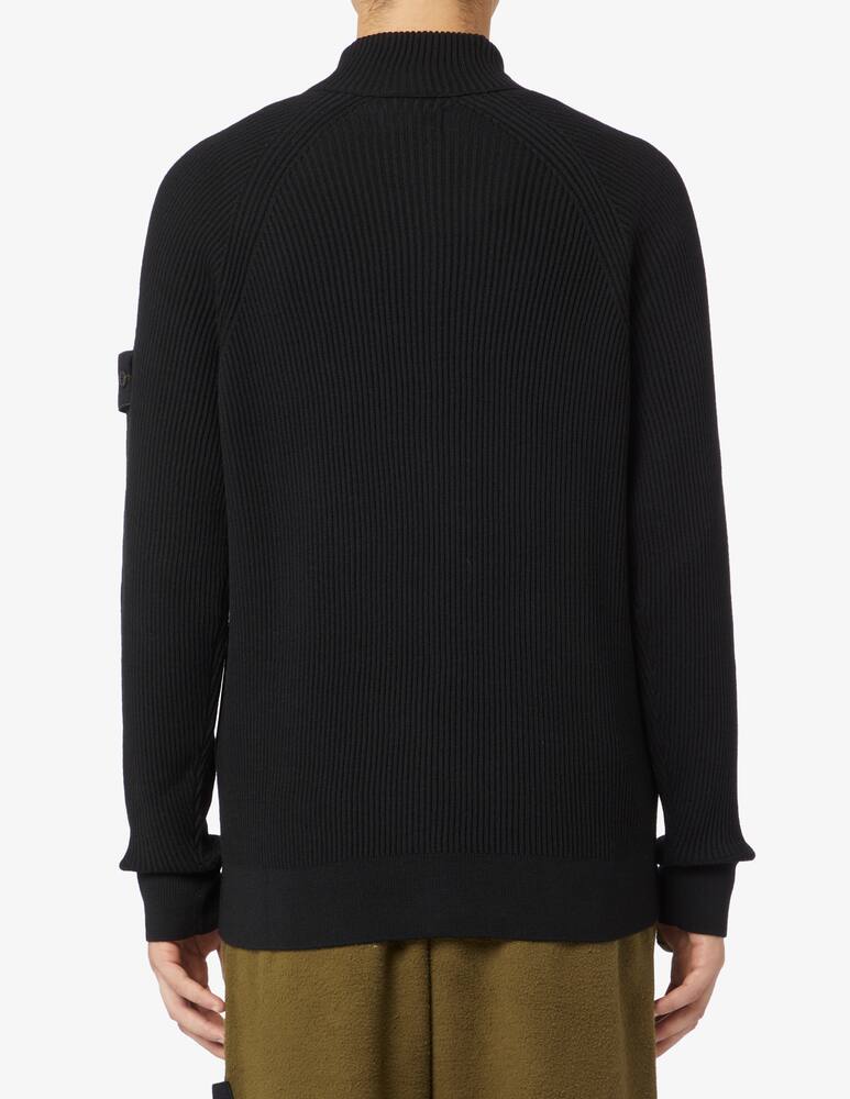 rinascente Stone Island English ribbed zipped cardigan