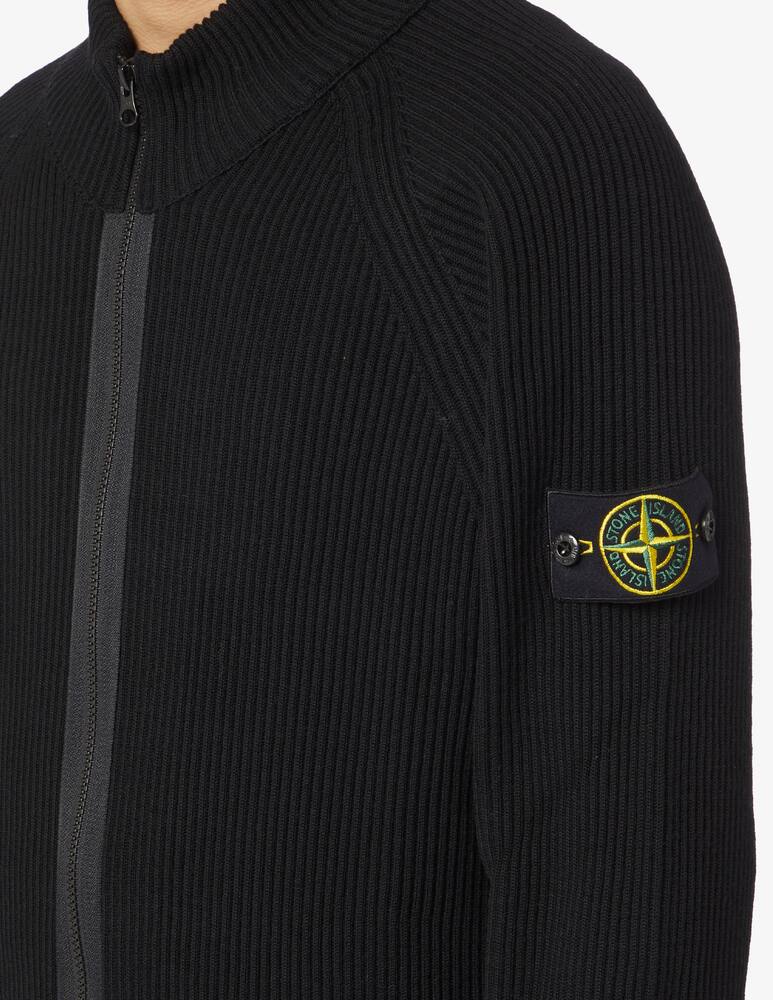 rinascente Stone Island English ribbed zipped cardigan