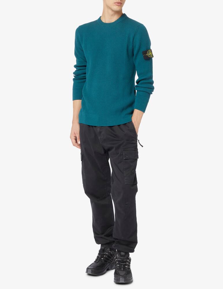 rinascente Stone Island English ribbed crewneck jumper
