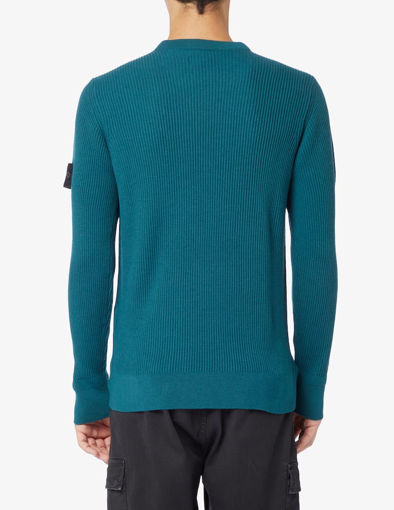 rinascente Stone Island English ribbed crewneck jumper