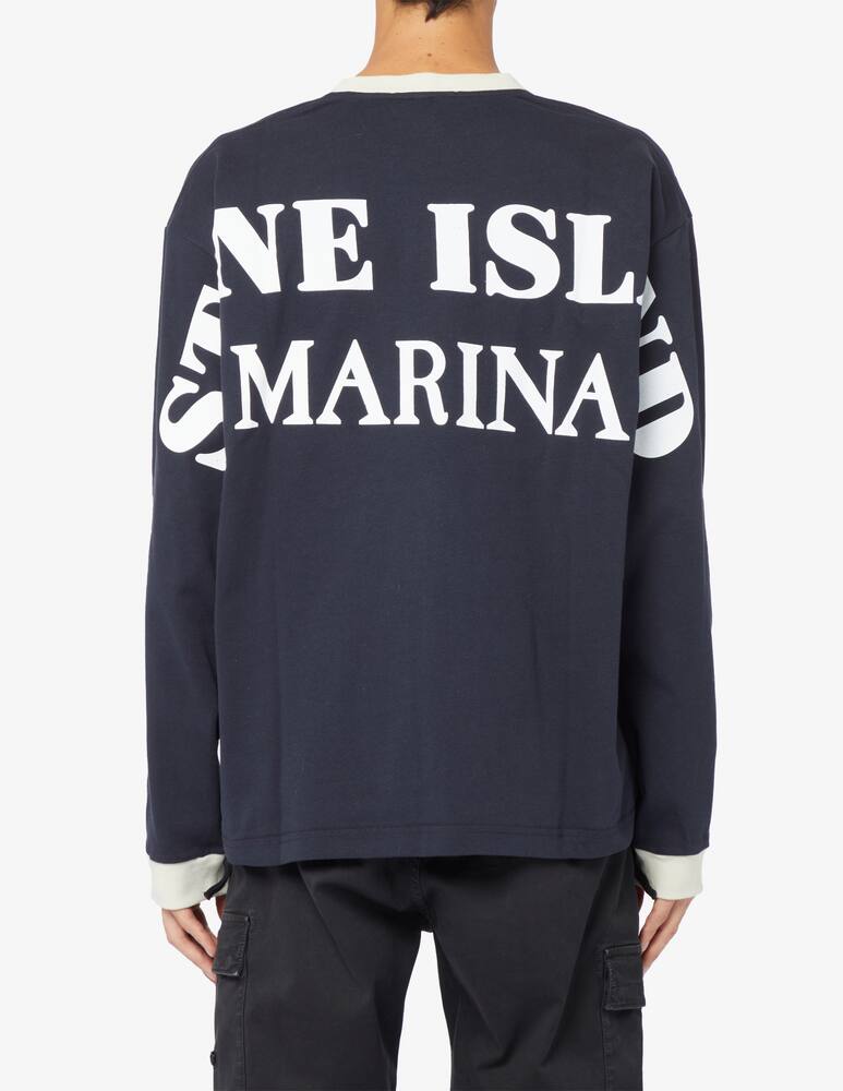 rinascente Stone Island Maglietta marina logo back