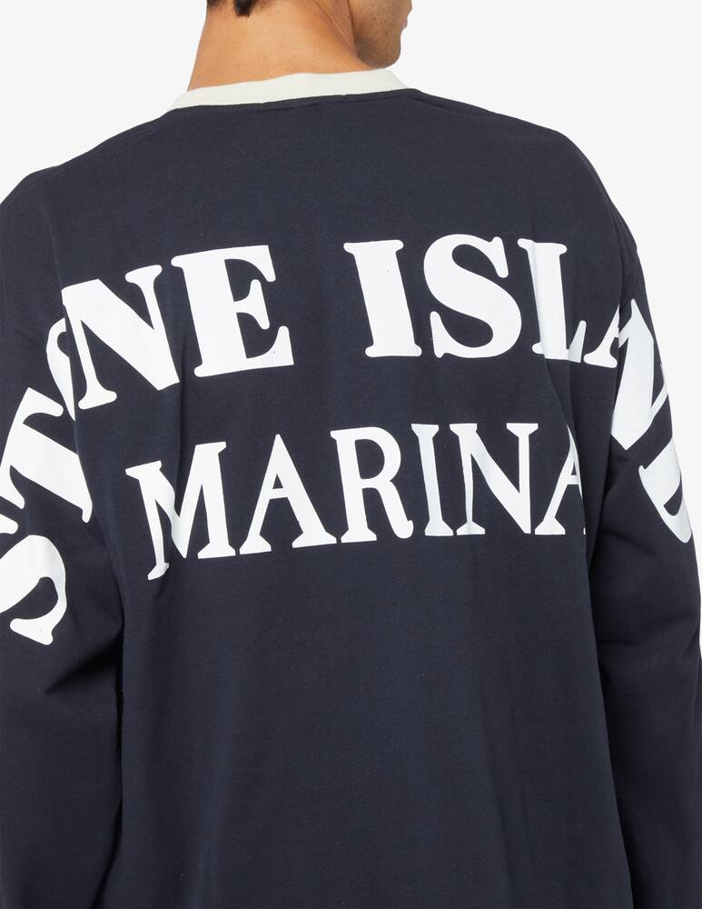 rinascente Stone Island Maglietta marina logo back