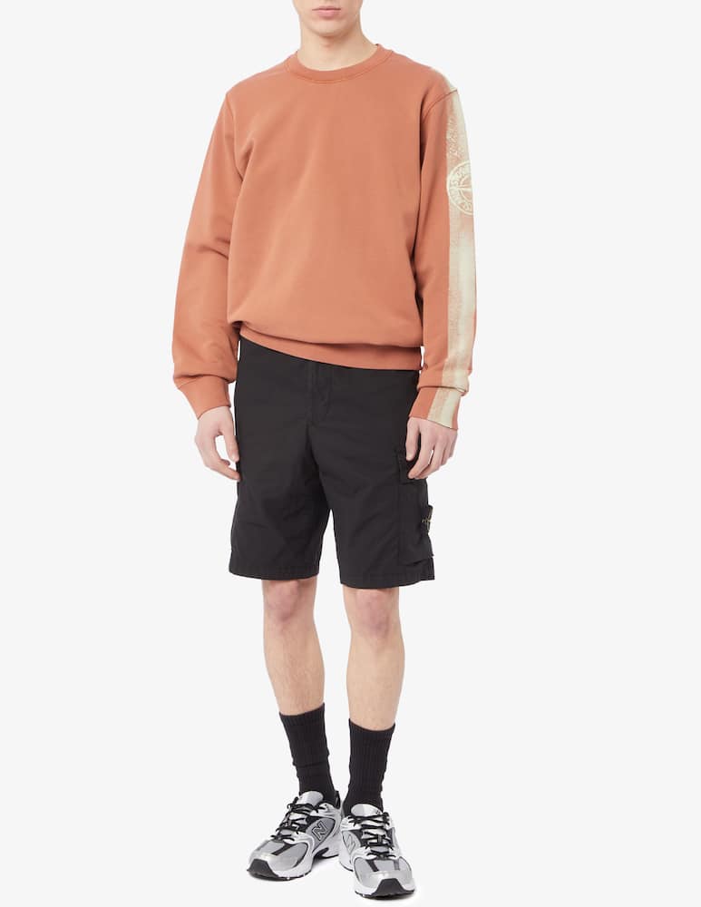 rinascente Stone Island Parachute canvas cargo bermuda