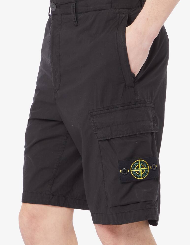 rinascente Stone Island Parachute canvas cargo bermuda