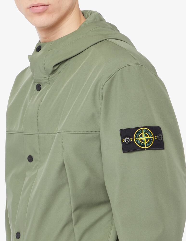 rinascente Stone Island Soft shell hooded jacket
