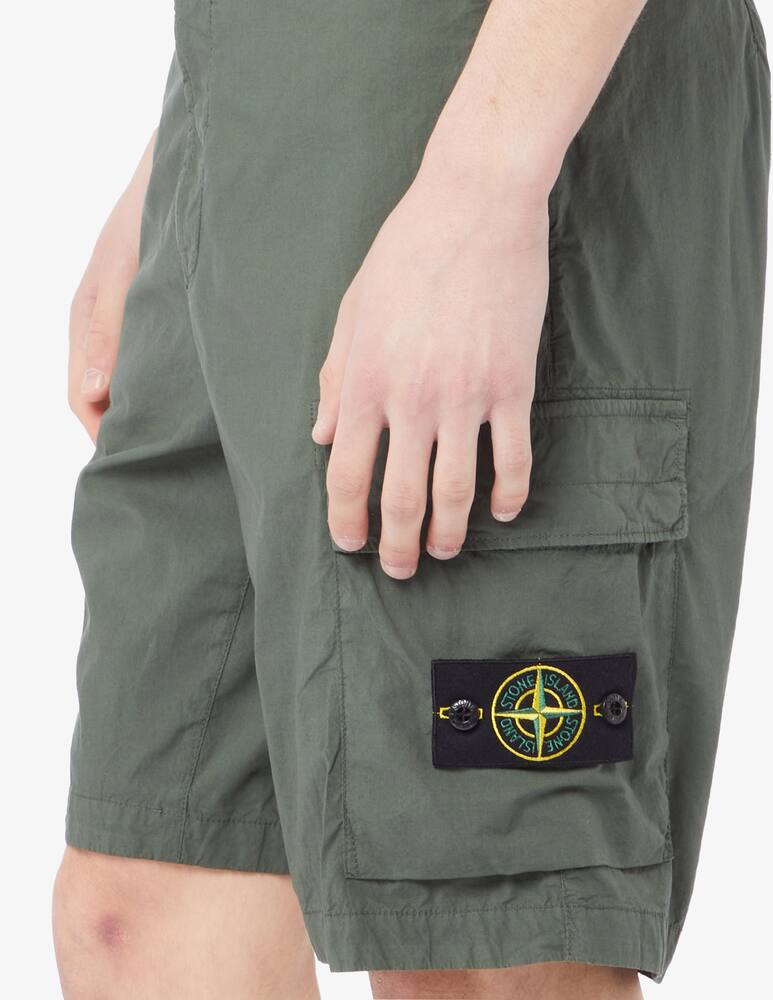 rinascente Stone Island Parachute canvas cargo bermuda
