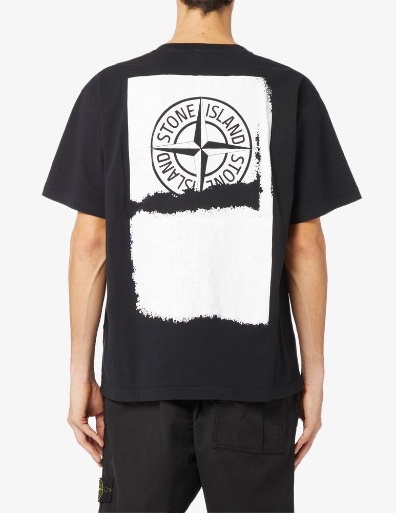 rinascente Stone Island Maglietta stampa poster retro
