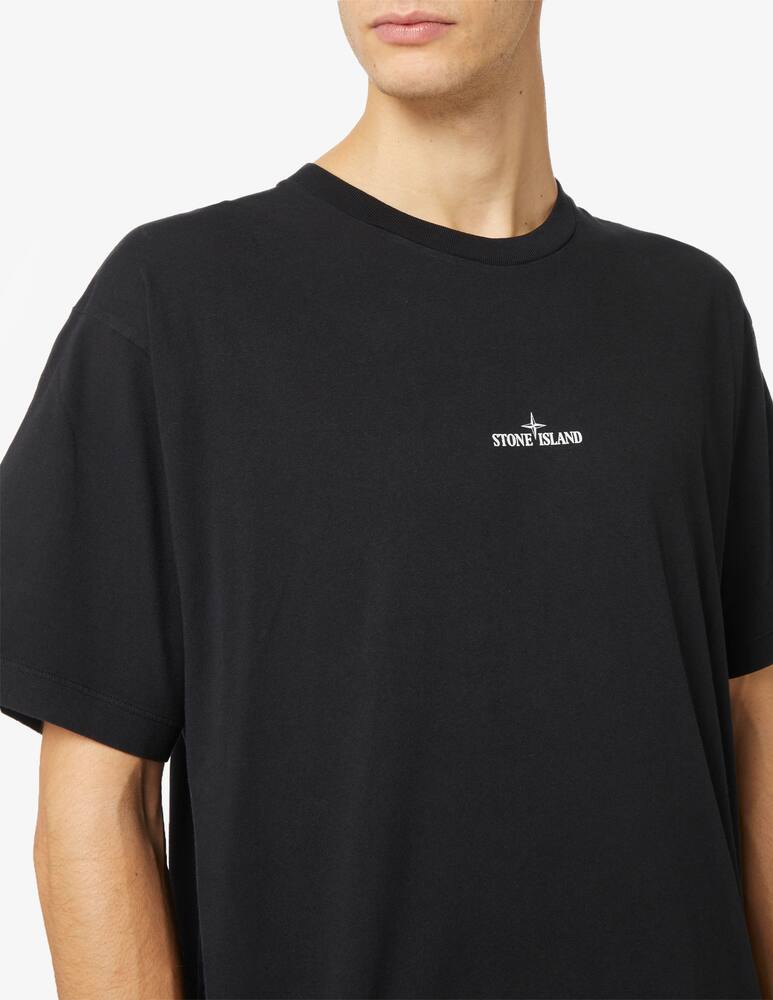 rinascente Stone Island Maglietta stampa poster retro