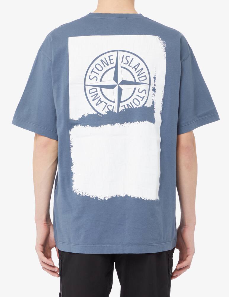 rinascente Stone Island Maglietta stampa poster retro