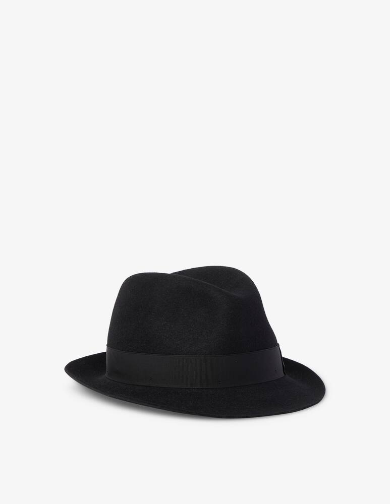 rinascente Borsalino Trilby small hat in felt - Black