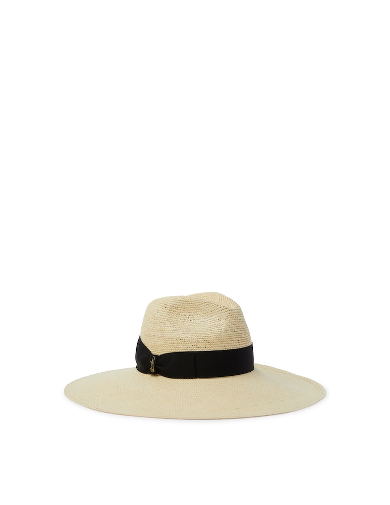 rinascente Borsalino Cappello Sophie Panama Semicrochet - bianco