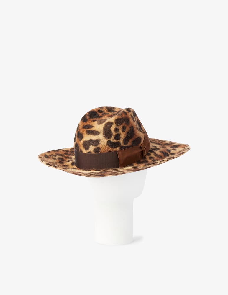 rinascente Borsalino Sophie leopard hat - Brown