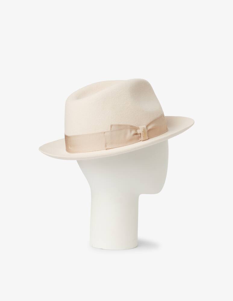 rinascente Borsalino Cappello fedora rasato classico - Beige