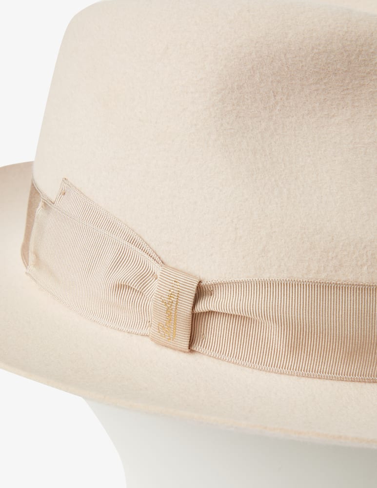 rinascente Borsalino Cappello fedora rasato classico - Beige