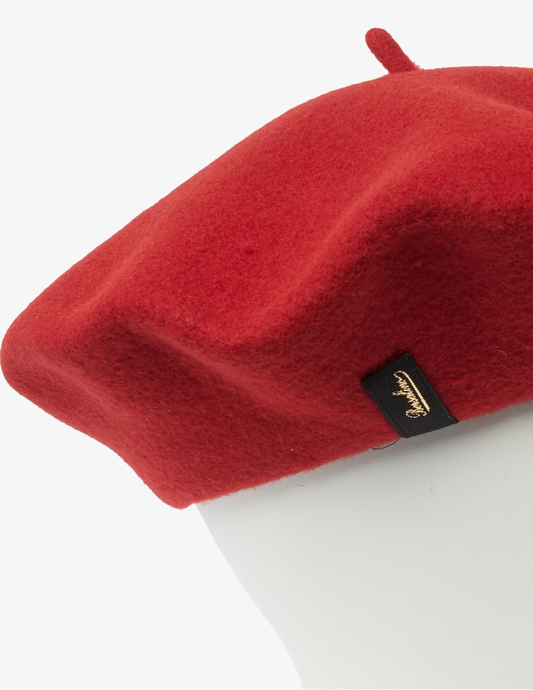 rinascente Borsalino Cappello basco di lana - Rosso