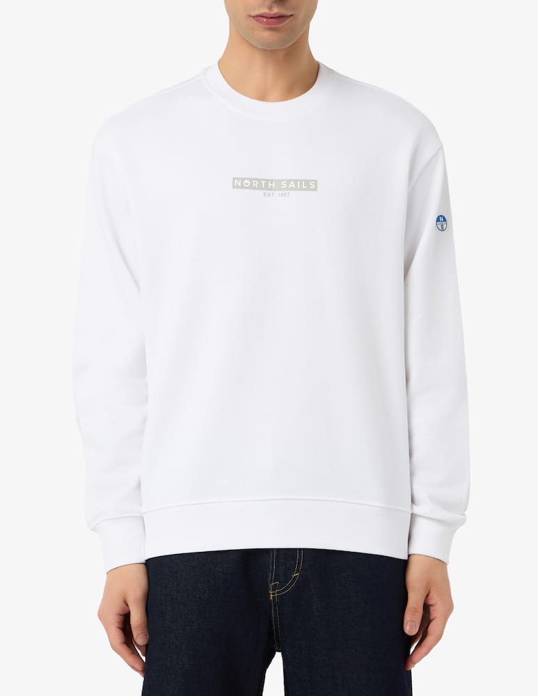 rinascente North Sails Felpa Terry con logo gommato comfort fit