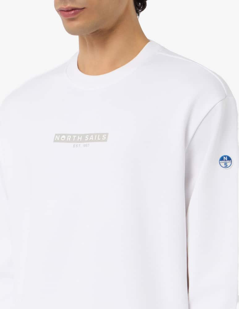 rinascente North Sails Felpa Terry con logo gommato comfort fit